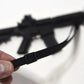GoatGuns Miniature Adjustable Sling – Black Nylon, for Mini AR & AK Models