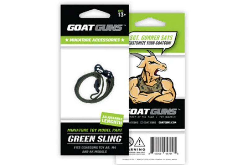 GoatGuns Miniature Adjustable Sling – Dark Green Nylon, for Mini AR & AK