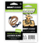 GoatGuns Miniature Adjustable Sling – Brown Cowhide Leather, for Mini AR & AK