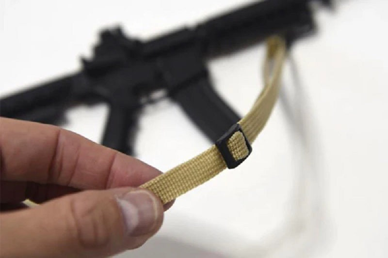 GoatGuns Miniature Adjustable Sling – Tan Nylon, for Mini AR & AK Models