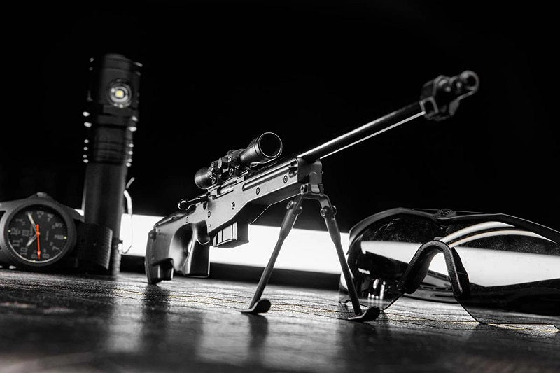 GoatGuns 1/4 Scale Diecast Sniper Rifle 'Panther' Model – Black
