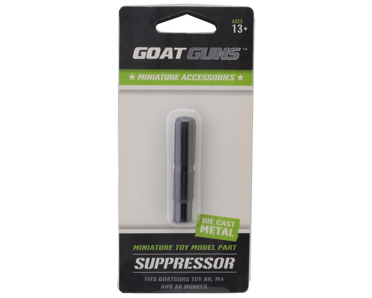 GoatGuns Diecast Mini Suppressor – Flat Black for AR15 Diecast Models