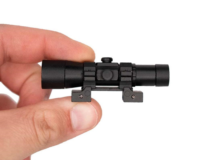 GoatGuns Mini Tactical Long Range Scope – Diecast Metal for AR15 Models