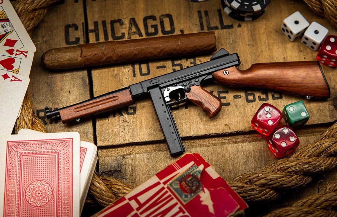 GoatGuns 1/3 Scale Diecast WW2 Thompson Submachine Gun TMS Model Kit – Black