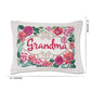 Grandma Love Letters Hand-Embroidered Pillow by CatStudio