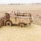 GH800 Grain Harvester — Mechanical Wooden Model, 864 Pieces