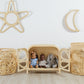 Rainbow Circle Toy Storage Hamper | Nursery Organizer for Blankets & Pillows