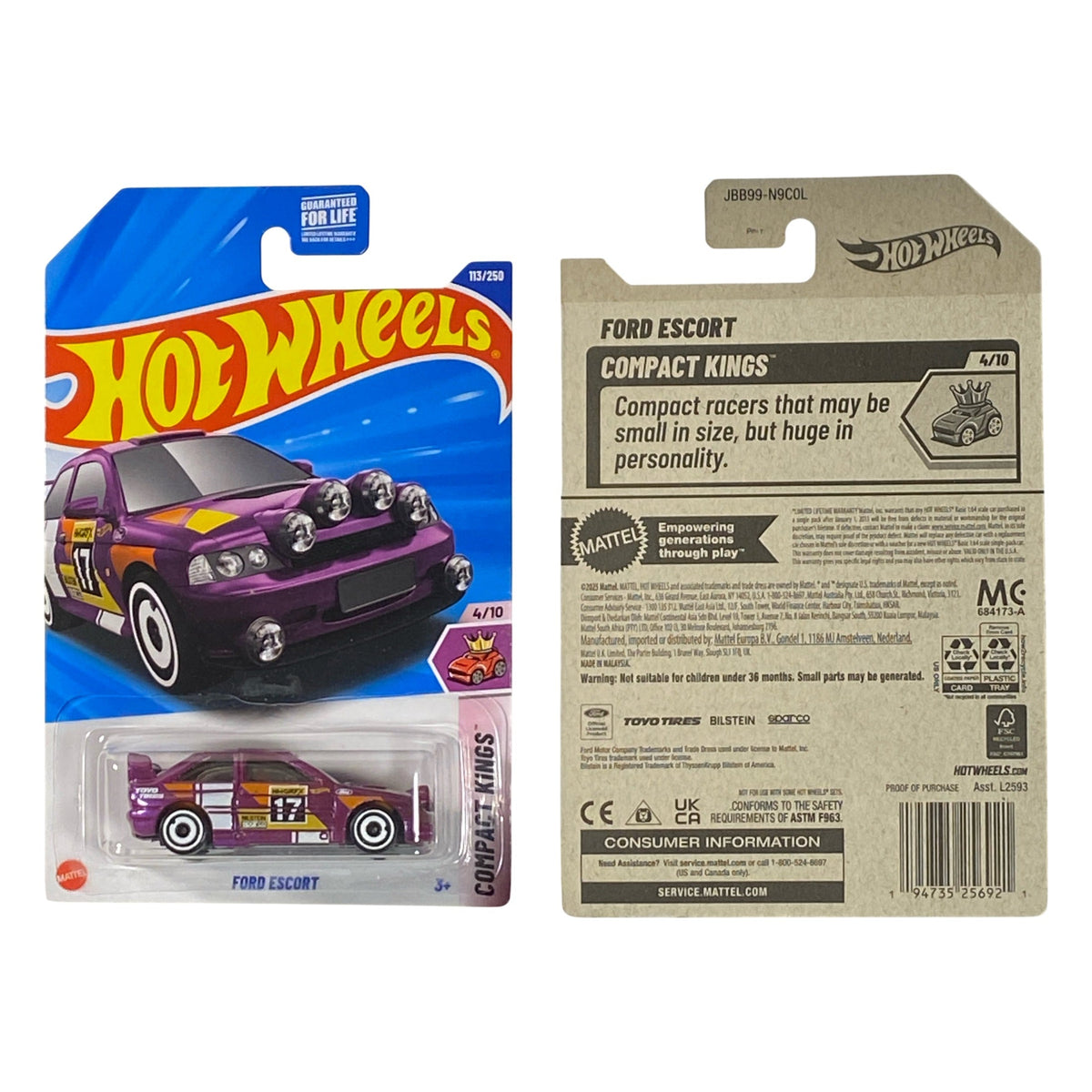 Hot Wheels Ford Escort - HW Compact Kings 4/10