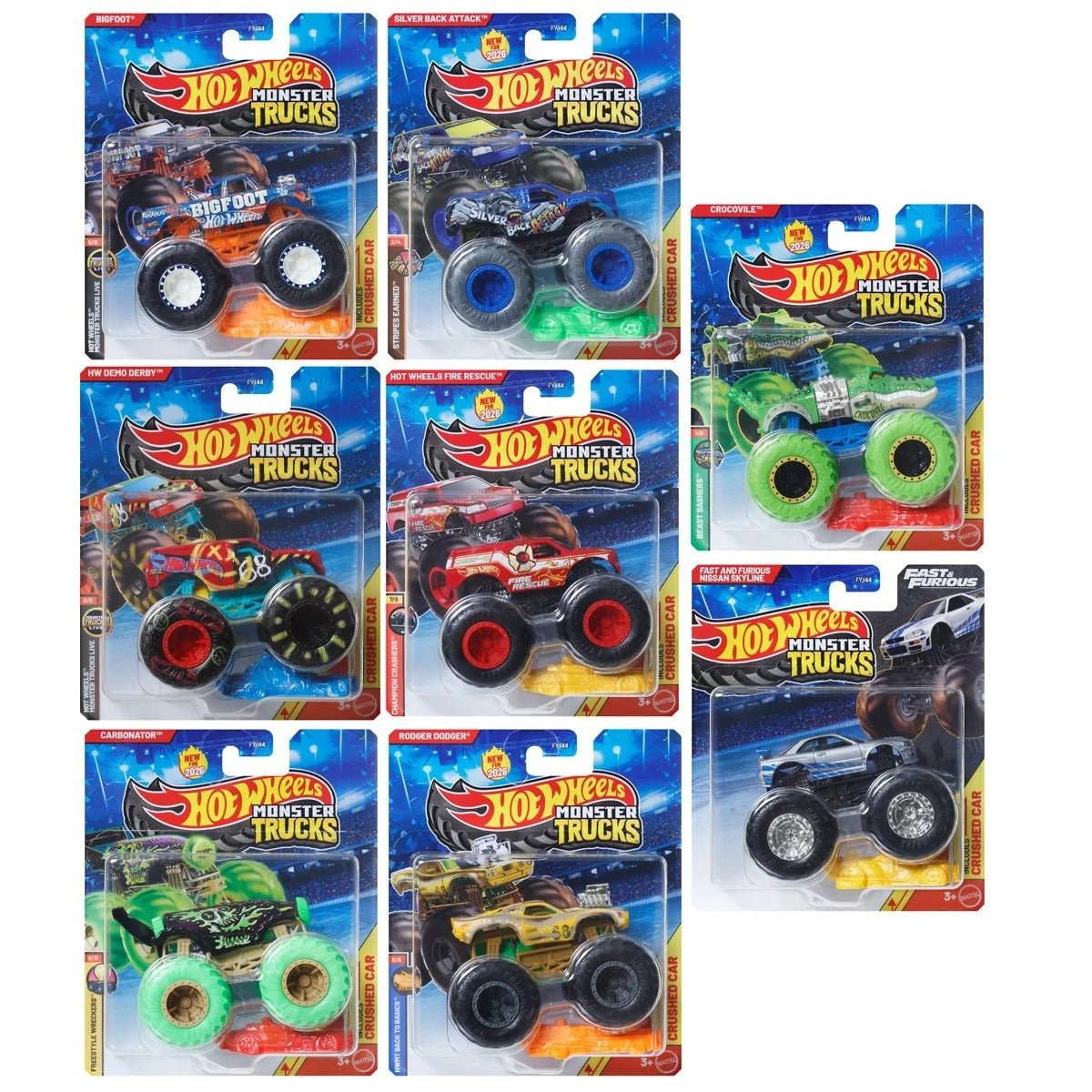 Hot Wheels Monster Trucks 1:64 Scale Vehicle 2026  - Select Vehicle(s) (5393)
