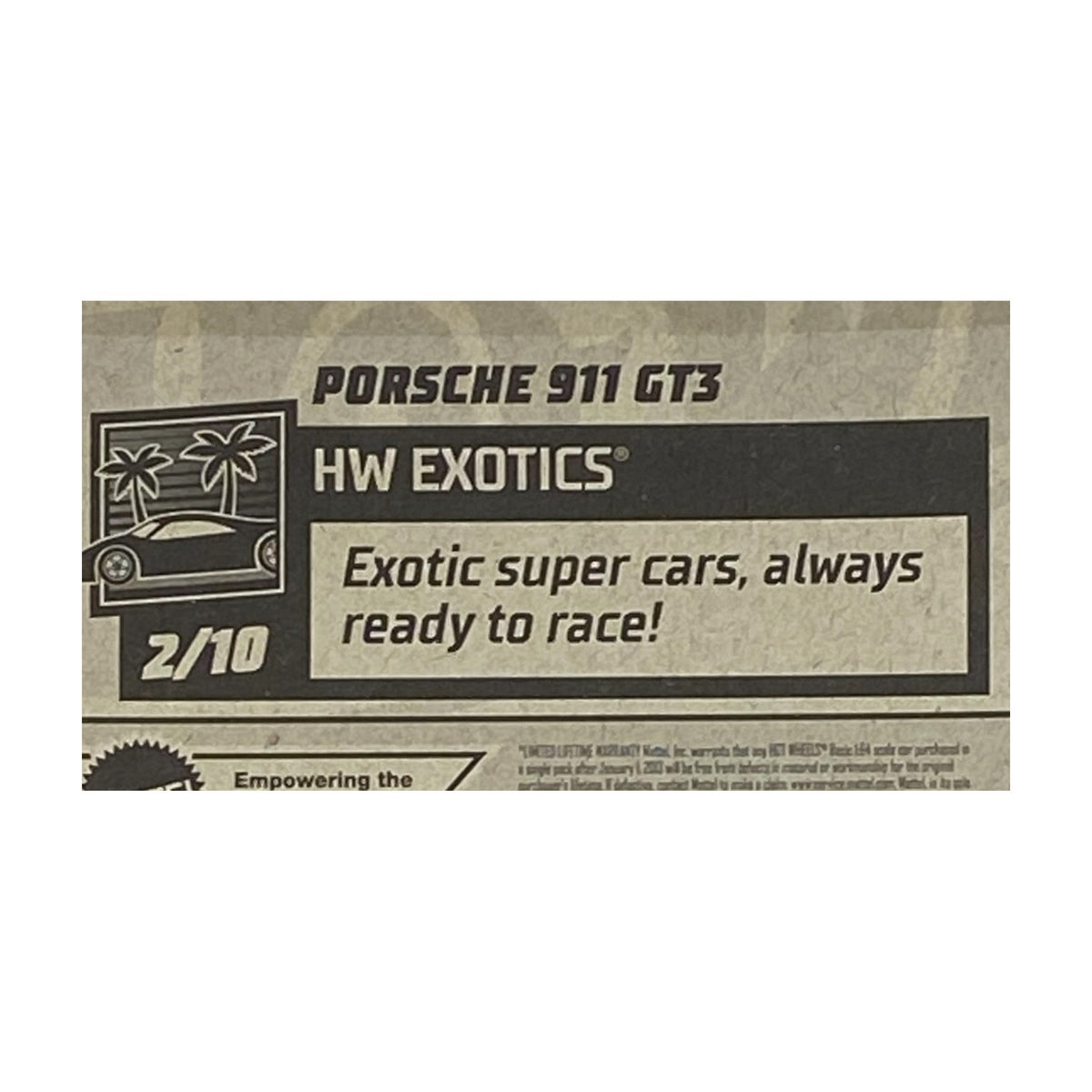 Hot Wheels Porsche 911 GT3 | Exotics Series 2/10