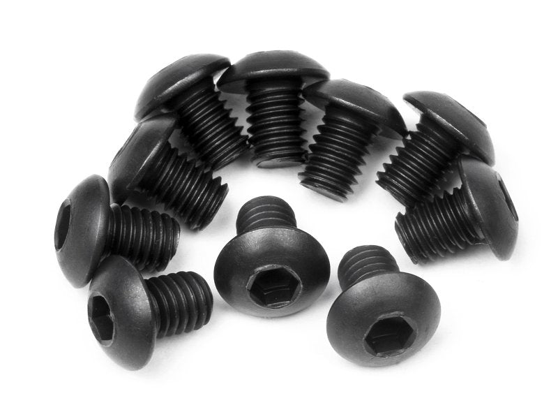 HPI Racing M3x4mm Button Head Hex Socket Screws (10-Pack)