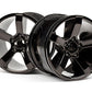 HPI Racing Bullet MT Wheels Black Chrome (Pair)