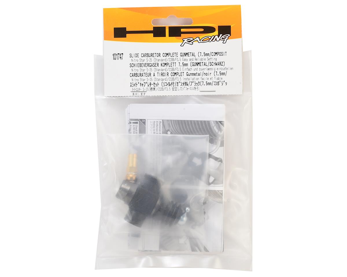 HPI Racing Slide Carburetor Complete Gunmetal 7.5mm Composite