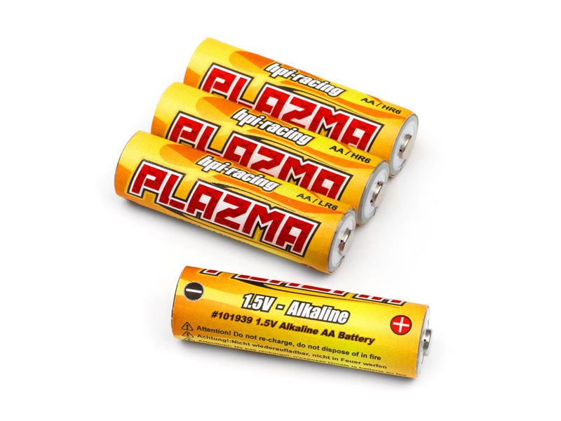 HPI Racing Plazma 1.5V Alkaline AA Batteries (4-Pack)