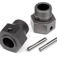 HPI Racing 24x27mm Wheel Hex Hubs Gunmetal for Baja 5SC (Pair)