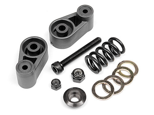 HPI Racing Servo Saver Set Gunmetal for Baja 5SC/D-Box/Boss