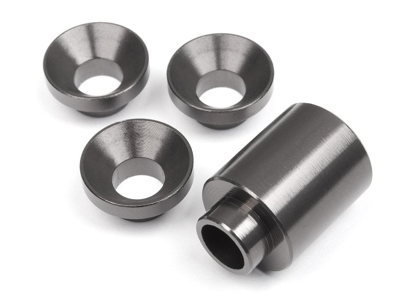HPI Racing Clutch Bell Holder Spacer Set Gunmetal for Baja 5SC/D-Box/Boss