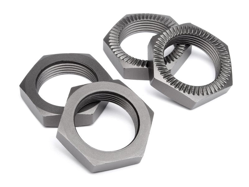 HPI Racing 24mm Wheel Nuts Gunmetal for Baja 5SC/D-Box/Boss (4pcs)