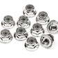HPI Racing M4 Serrated Flange Lock Nuts Silver (10pcs)