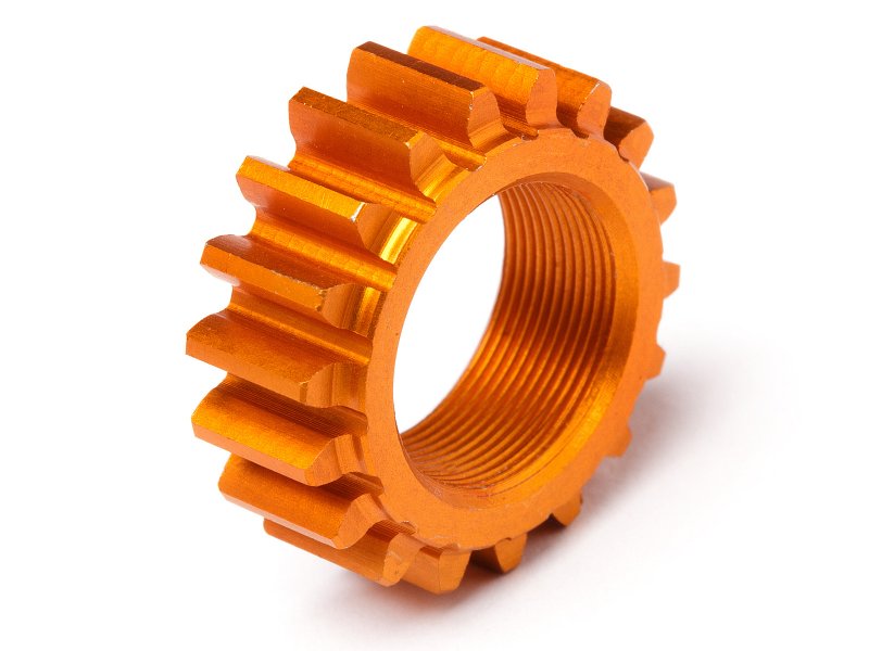 HPI Racing 18 Tooth Threaded Pinion (1M, 12mm) Orange – Replacement for Nitro 3