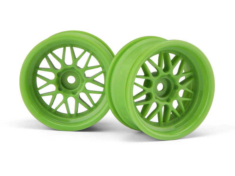 HPI Racing HRE C90 Wheel Green 26mm 6mm Offset (2pcs) – 1/10 Touring