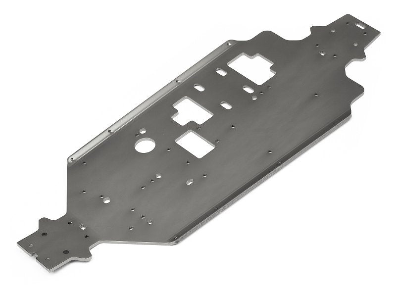 HPI Racing Main Chassis 3mm (Gunmetal) for WR8