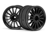 HPI Racing Tarmac Wheel Black 2.2 57x35mm (2pcs) – WR8 On-Road Rally Wheels
