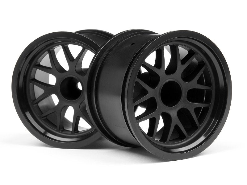HPI Racing BBS Spoke Wheel Black 48x34mm 14mm Offset (2pcs) – 1/10 Touring/Drift