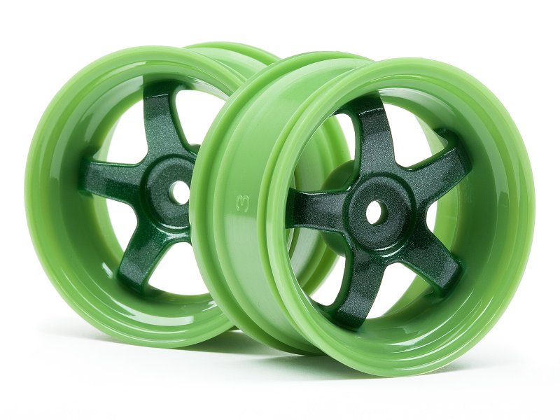 HPI Racing Work Meister S1 Wheel Green 26mm 3mm Offset (2pcs) – 1/10 Touring