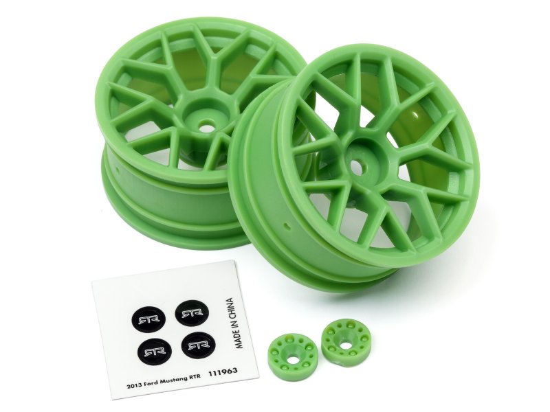 HPI Racing RTR Wheel Green 26mm 6mm Offset (2pcs) – 1/10 Scale Touring Performance Wheel