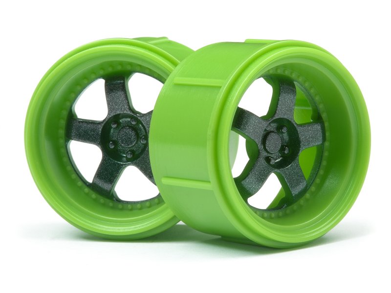 HPI Racing Work Meister S1 Wheel Set Green – Micro RS4 (4pcs)
