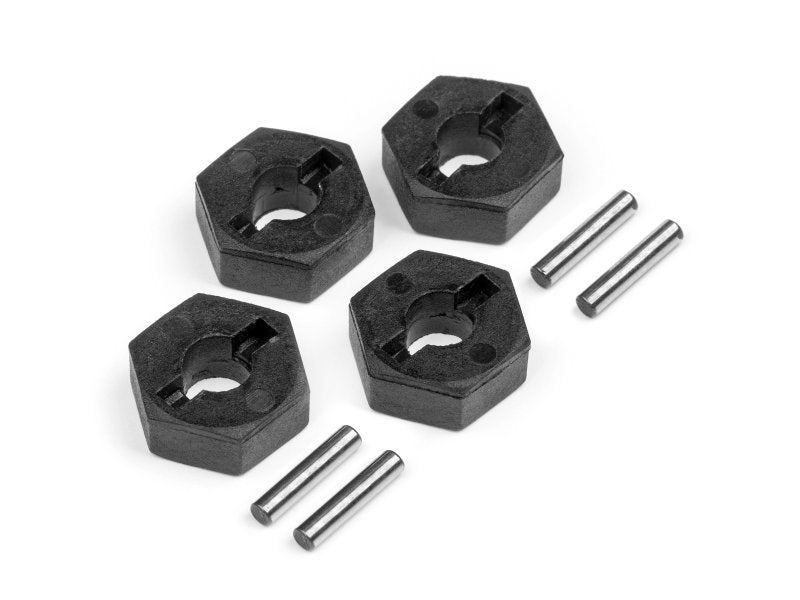 HPI Racing 12mm Wheel Hex Hub Set with Pins (4pcs) – Replacement Hexes for Jumpshot