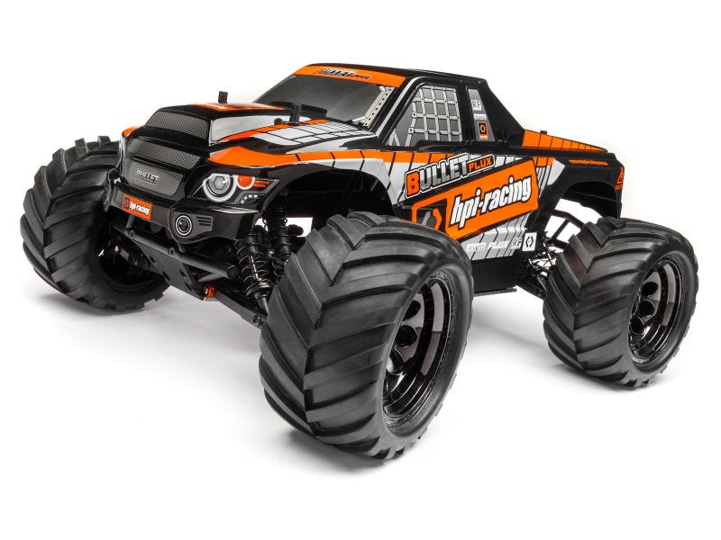 HPI Racing Bullet MT Clear Body with Nitro & Flux Decals