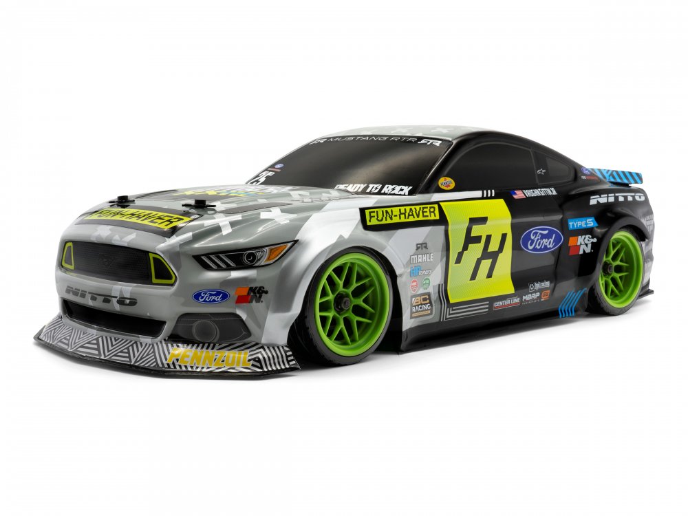 HPI Sport 3 Drift VGJR Fun Haver Ford Mustang V2 1/10 4WD Electric Drift Car RTR with 2.4GHz Radio 7.2V Battery and Charger