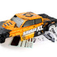 HPI Racing GTXL-6 King Cab Pre-Painted Truck Body — Black / Orange — Body Only
