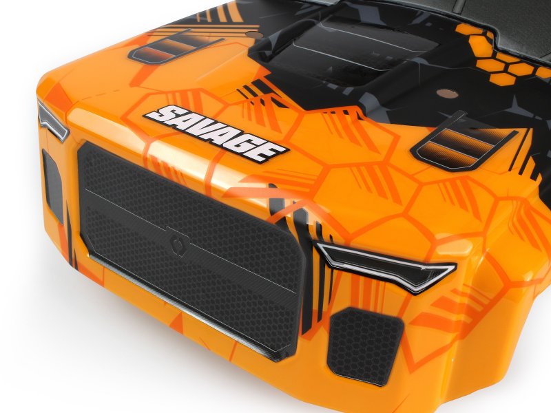 HPI Racing GTXL-6 King Cab Pre-Painted Truck Body — Orange / Black