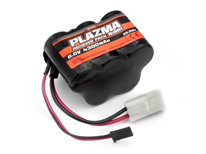 HPI Racing Plazma 6.0V 4300mAh NiMH Receiver Battery for Baja