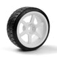 HPI Racing Falken Azenis Drift Tires Pre-Mounted on HRE C106 Wheels White (4pcs)
