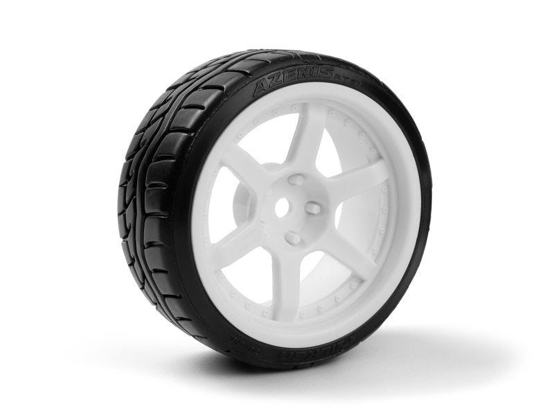 HPI Racing Falken Azenis Drift Tires Pre-Mounted on HRE C106 Wheels White (4pcs)