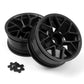 HPI Racing Sport 3 RTR 26mm Black Wheels 6mm Offset (Pair)
