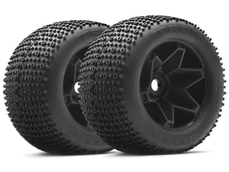 HPI Racing Terrahex Tires Pre-Mounted on Havok Wheels for Savage (2pcs)