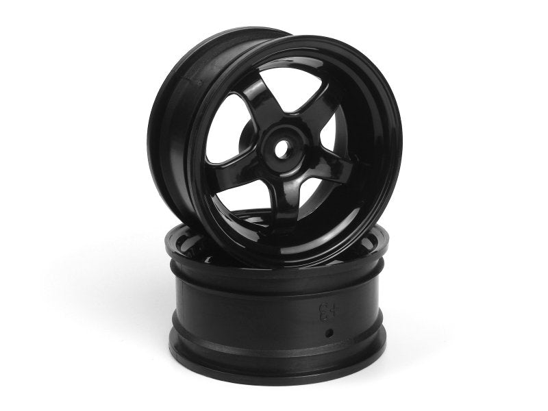 HPI Racing Work Meister S1 Black 26mm Wheels — 3mm Offset (2-Pack)