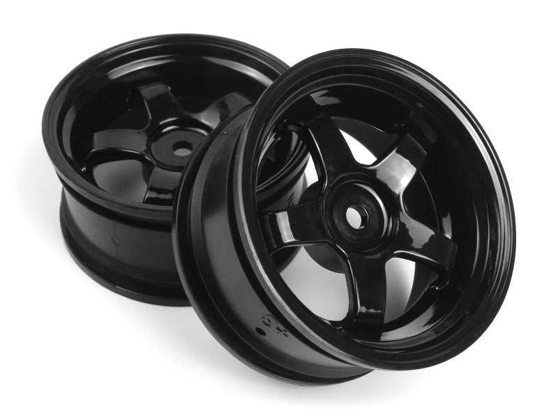 HPI Racing Work Meister S1 Black 26mm Wheels — 3mm Offset (2-Pack)