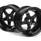 HPI Racing Work Meister S1 Black 26mm Wheels — 6mm Offset (2-Pack)