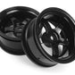 HPI Racing Work Meister S1 Black 26mm Wheels — 6mm Offset (2-Pack)