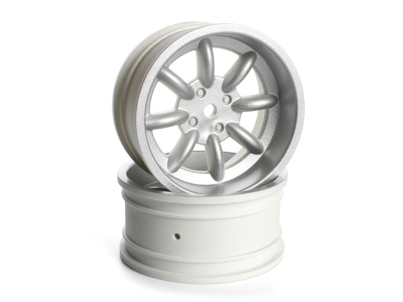 HPI Racing FS-15 Sport 8-Spoke Wheels 26mm Silver 6mm Offset (Pair)