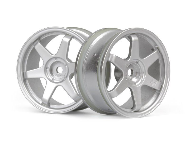 HPI Racing TE37 Wheel 26mm Matte Chrome (0mm Offset)