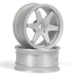 HPI Racing TE37 Wheel 26mm Matte Chrome (3mm Offset)