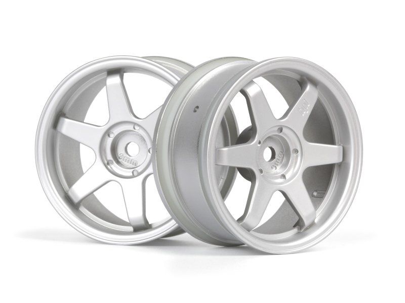 HPI Racing TE37 Wheel 26mm Matte Chrome (3mm Offset)