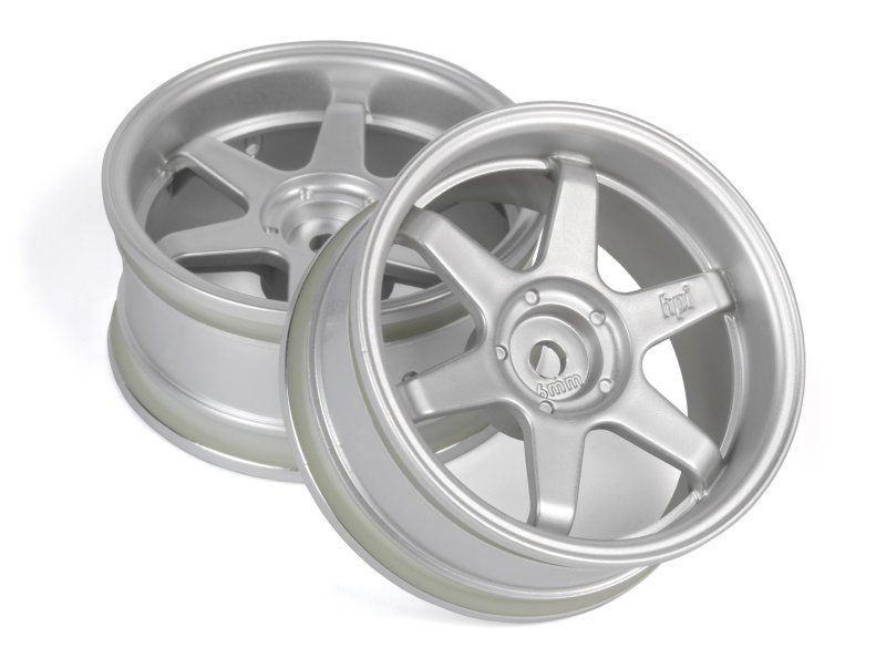 HPI Racing TE37 Wheel 26mm Matte Chrome (6mm Offset)